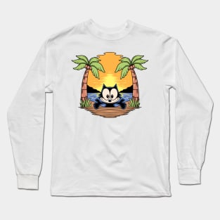 Felix holiday on the beach Long Sleeve T-Shirt